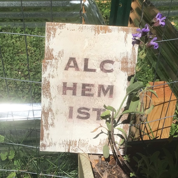 ALCHEMIST handmade farmhouse sign farm rustic plaque - Picture 1 of 3